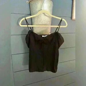 Vince black cold shoulder top size 10